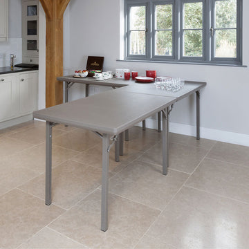 Premium Rectangular Plastic Folding Table - 4ft x 2ft6 (1220mm x 760mm)